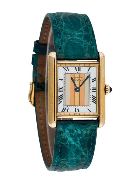 must de cartier vermeil tank|cartier tank must watch price.